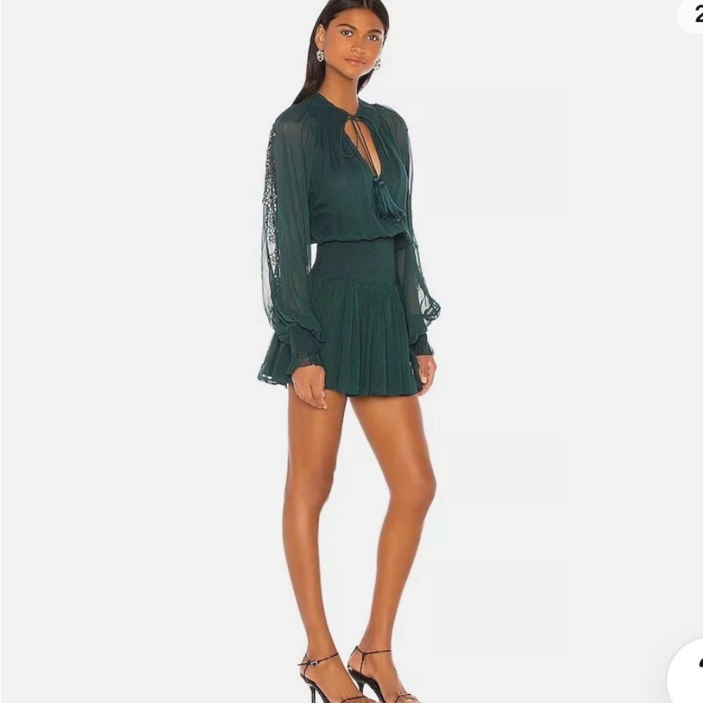 Karina Grimaldi Green Mini Dress